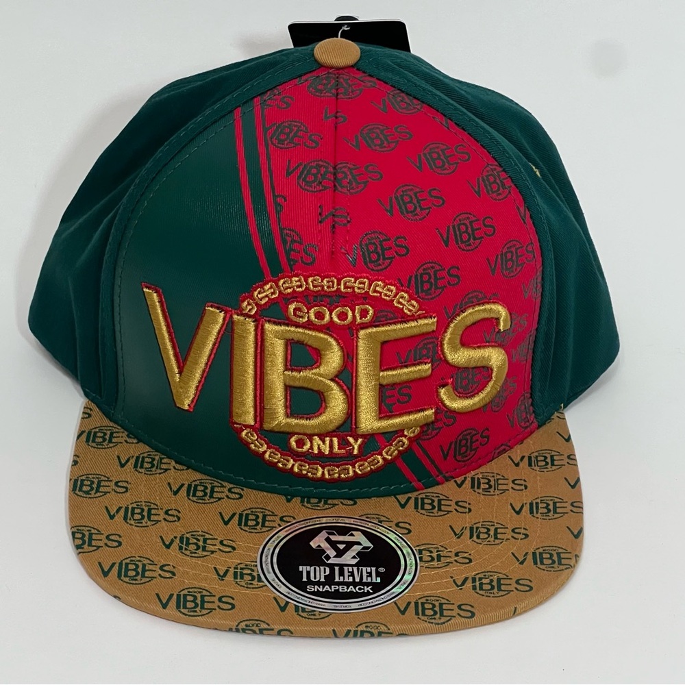 Top Level Good Vibes Only Snapback Cap‎
